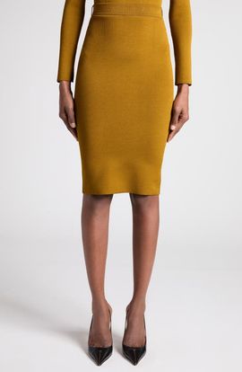 TOM FORD TOM FORD Tech Viscose Blend Pencil Skirt
