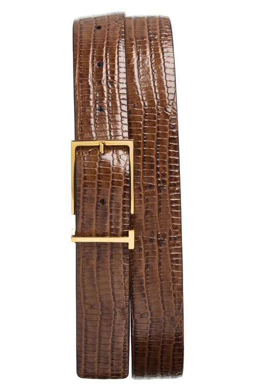 TOM FORD TOM FORD Tejus Embossed Leather Belt