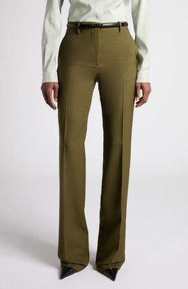 TOM FORD TOM FORD Virgin Wool & Cashmere Narrow Leg Pants