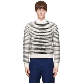 TOM FORD TOM FORD White Brushed Mohair Crew Neck Sweater