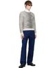 TOM FORD TOM FORD White Brushed Mohair Crew Neck Sweater - 4