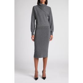 TOM FORD TOM FORD Wrap Detail Cashmere & Cotton Sweater
