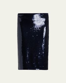 TOM FORD Two-Tone Sequined Pencil Skirt