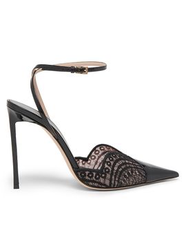 TOM FORD Women's 105MM Patent Leather & Lace Pumps