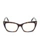 TOM FORD Women's 54MM Cat-Eye Blue Filter Eyeglasses - 4