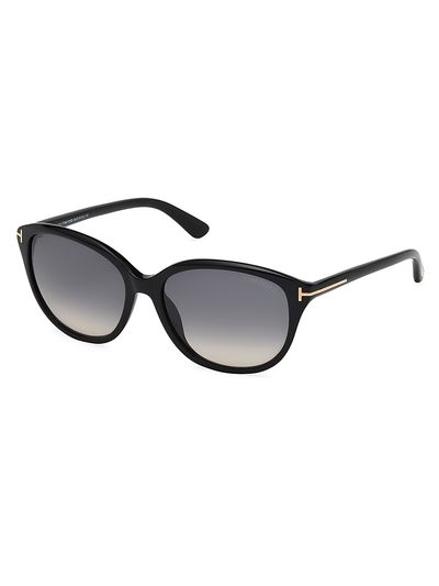 TOM FORD 57MM Rectangle Acetate Sunglasses