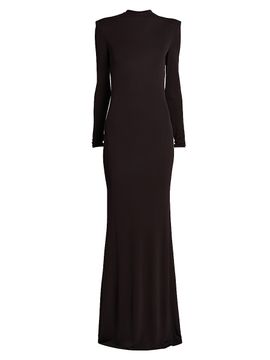 TOM FORD Women's Crepe Jersey Cut-Out Back Gown