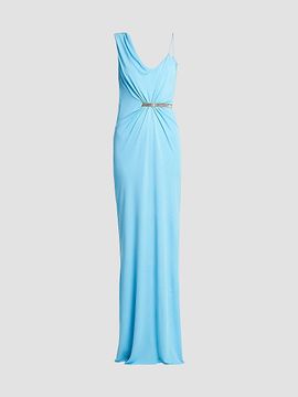 TOM FORD Women's Draped Hardware One-Shoulder Gown