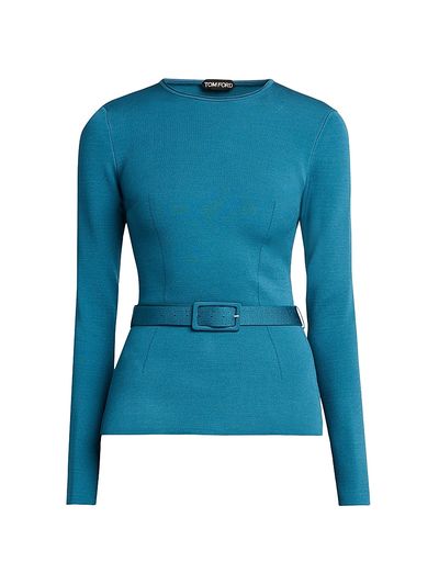 TOM FORD Women's Knit Belted Long-Sleeve Top