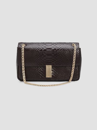 TOM FORD Women's Mia Python-Embossed Leather Chain Shoulder Bag