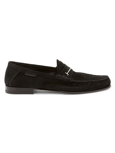 TOM FORD Women's Moc-Toe Suede Bit Loafers