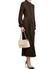 TOM FORD Women's Plissé Tieneck Blouson-Sleeve Midi Dress - 2