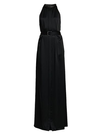 TOM FORD Women's Satin Belted Sleeveless Maxi Dress