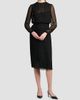 TOM FORD Women's Sheer Stripe Blouson Midi Dress - 3
