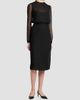 TOM FORD Women's Sheer Stripe Blouson Midi Dress - 4