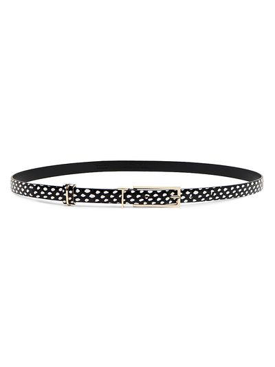 TOM FORD Women's Snakeskin-Effect Printed Leather Belt
