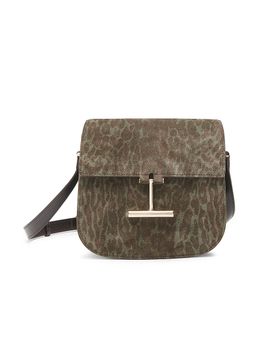 TOM FORD Women's Tara Ocelot-Print Suede Crossbody Bag