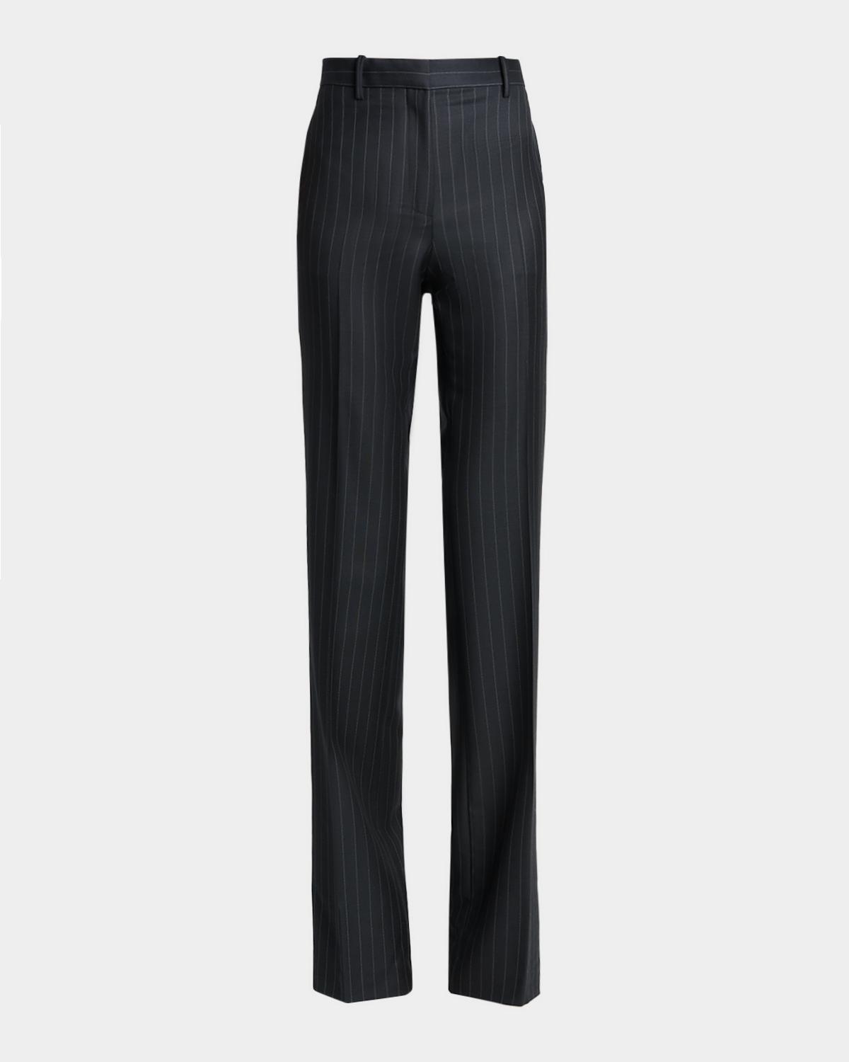 TOM FORD Wool-Mohair Pinstripe Trousers