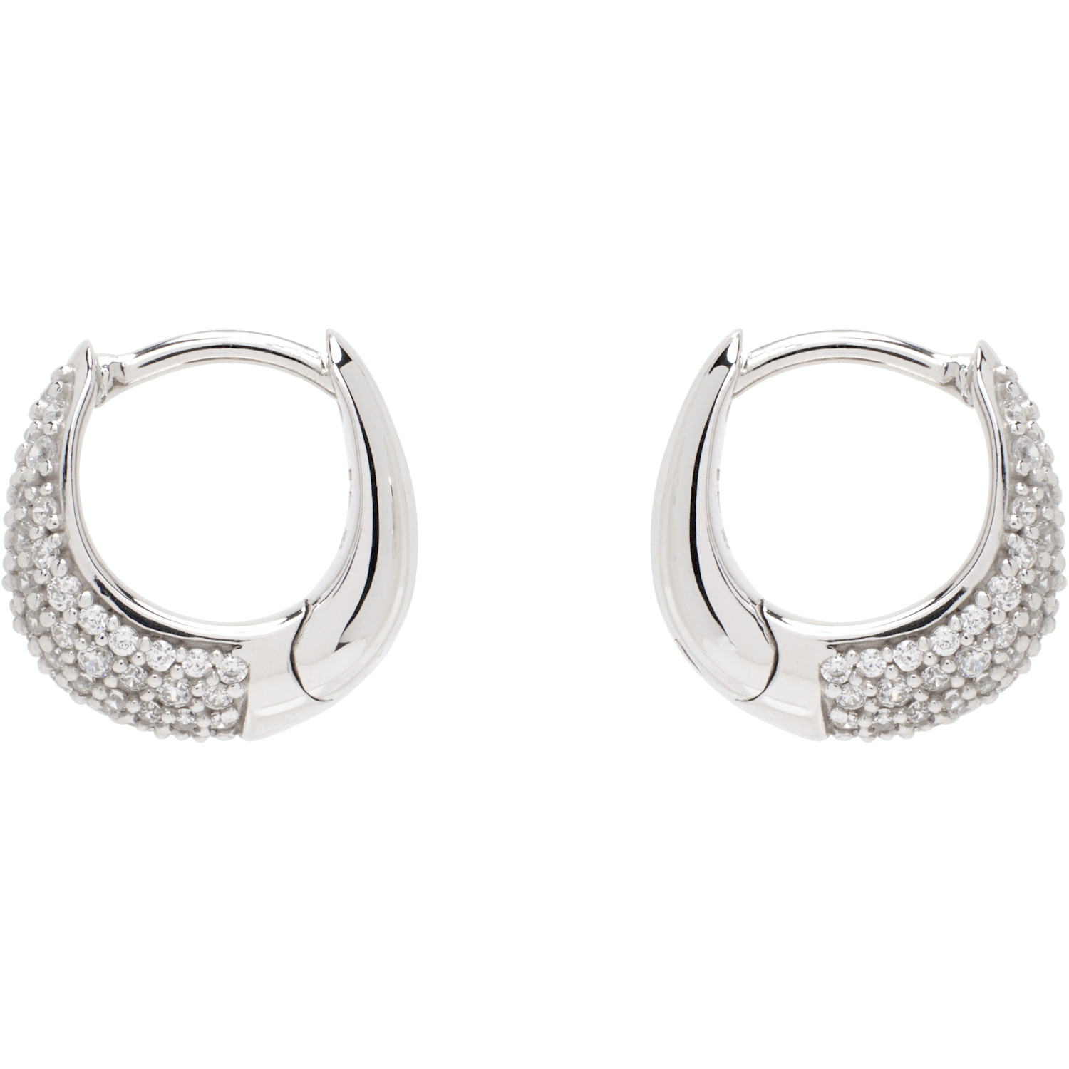Tom Wood - Ice Huggies Pave Earrings