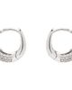 Tom Wood Tom Wood Ice Huggies Pave Earrings - 1