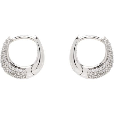 Tom Wood Tom Wood Ice Huggies Pave Earrings