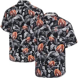 Tommy Bahama Men's Tommy Bahama Black Ohio State Buckeyes Veracruz Cay First Down Blooms Button-Up Shirt 