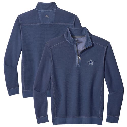 Tommy Bahama Men's Tommy Bahama Navy Dallas Cowboys Sport Tobago Half-Zip Pullover 
