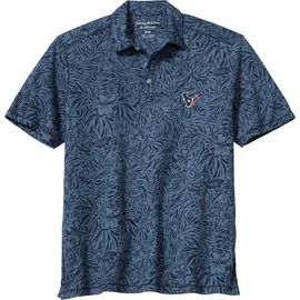Tommy Bahama Men's Tommy Bahama Navy Houston Texans IslandZone Wild Hibiscus Tri-Blend Polo 
