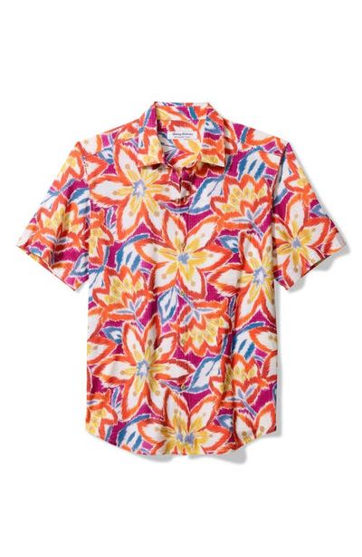Tommy Bahama Tommy Bahama Bahama Coast Flora Fusion IslandZone® Short Sleeve Button-Up Shirt
