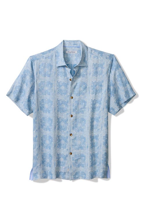 Tommy Bahama Tommy Bahama Bandana Breeze Linen Short Sleeve Button-Up Shirt