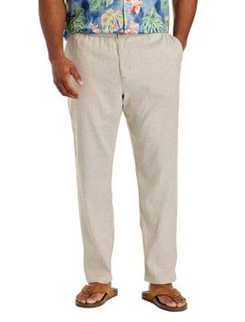 Tommy Bahama Tommy Bahama Big & Tall Linen-Blend Elastic-Waist Pants