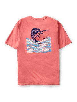 Tommy Bahama Tommy Bahama Big & Tall Marlin Waves Graphic Tee