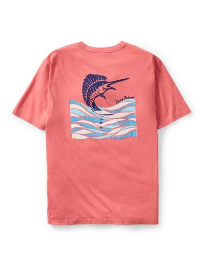 Tommy Bahama Tommy Bahama Big & Tall Marlin Waves Graphic Tee