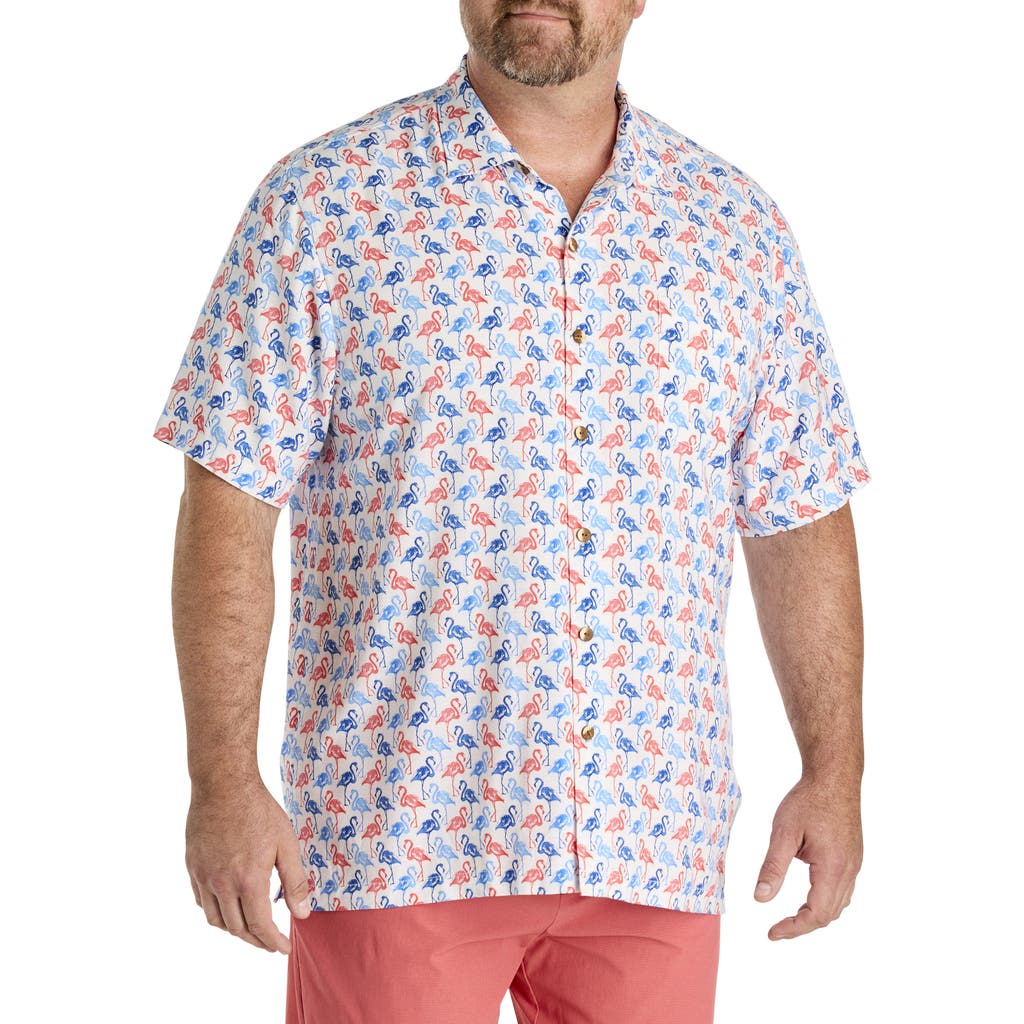 Tommy Bahama Tommy Bahama Big & Tall Veracruz Cay Flamingo Mingle Sport Shirt