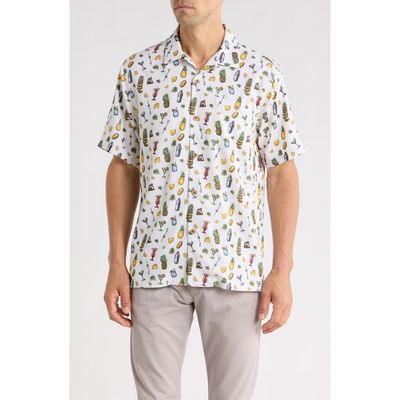 Tommy Bahama Tommy Bahama Coastal Ease Shake & Sip Cocktail Print IslandZone® Camp Shirt