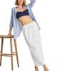 Tommy Bahama Tommy Bahama Cotton Gauze High Rise Wide Leg Pants - 4