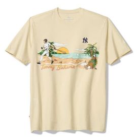 Tommy Bahama Tommy Bahama Cream New York Yankees Sunset Slugger T-Shirt 