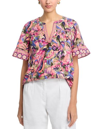 Tommy Bahama Tommy Bahama Garden Oasis Flutter Sleeve Top