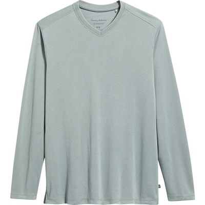 Tommy Bahama Tommy Bahama Keyport Diamond Long Sleeve V-Neck IslandZone® T-Shirt