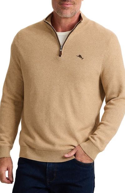 Tommy Bahama Tommy Bahama Marlin Magic Basketweave Half Zip Sweater