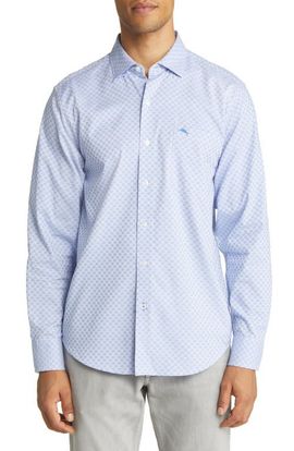 Tommy Bahama Tommy Bahama Men's Sarasota Stretch Ventura IslandZone® Stripe Stretch Button-Up Shirt