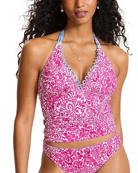 Tommy Bahama Tommy Bahama Paisley Daze Reversible Halter Swim Top