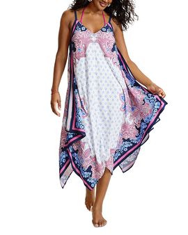 Tommy Bahama Tommy Bahama Paisley Daze Scarf Cover Up Dress