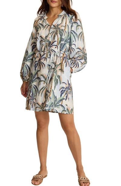 Tommy Bahama Tommy Bahama Palm Oasis Long Sleeve Short Dress