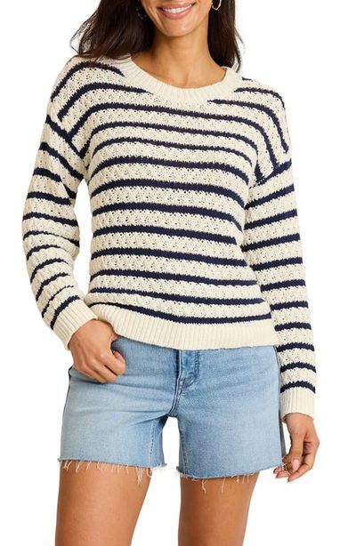 Tommy Bahama Tommy Bahama Pebblestone Bay Stripe Cotton Sweater