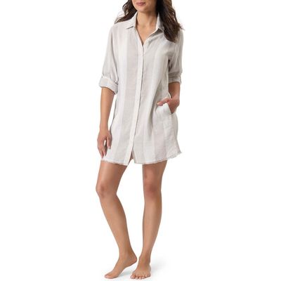 Tommy Bahama Tommy Bahama Rugby Beach Stripe Cover-Up Tunic Shirt
