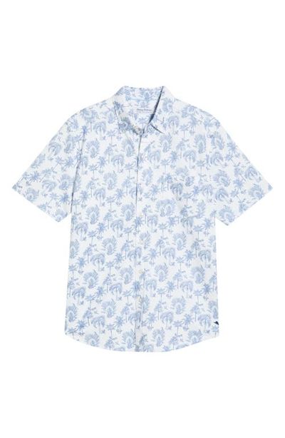 Tommy Bahama Tommy Bahama San Lucio Island Tapestry IslandZone® Knit Short Sleeve Cotton Blend Button-Up Shirt