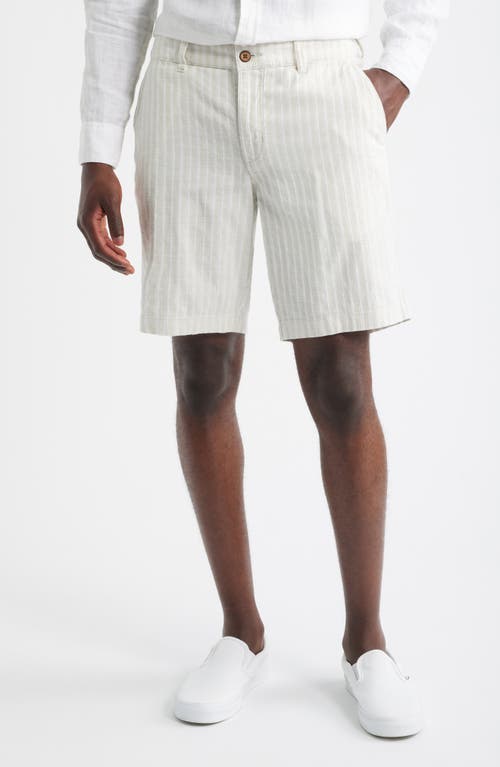 Tommy Bahama Tommy Bahama Stripe Cotton Blend Chino Shorts