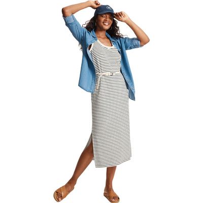 Tommy Bahama Tommy Bahama Suncoast Stripe Sleeveless Terry Midi Dress