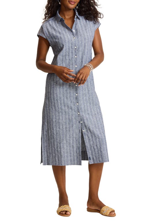 Tommy Bahama Tommy Bahama Textured Dobby Midi Shirtdress